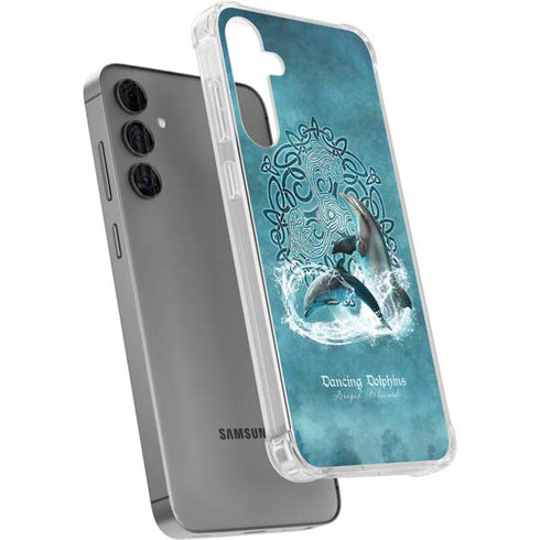 Dolphin Celtic Knot by Brigid Ashwood Galaxy S24 Plus Clear Case